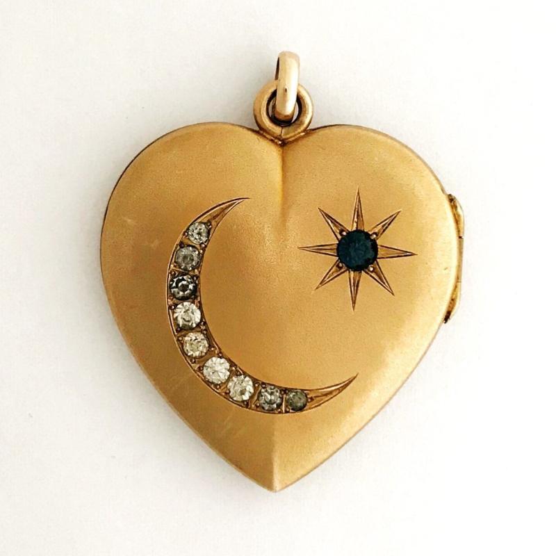 Night Sky Heart Locket