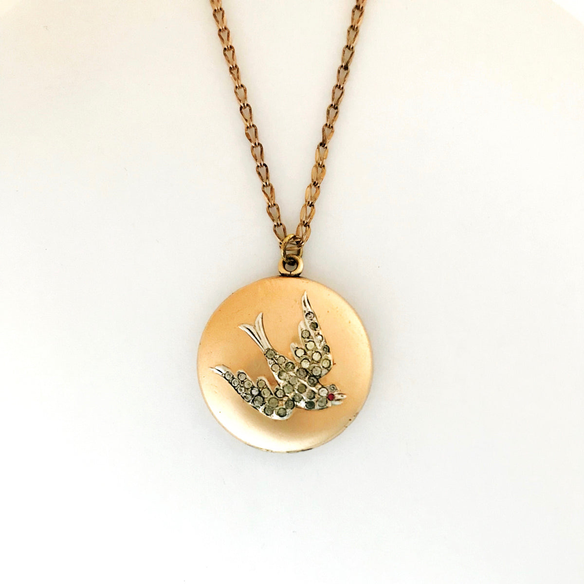 Sweetheart Swallow Bird Locket