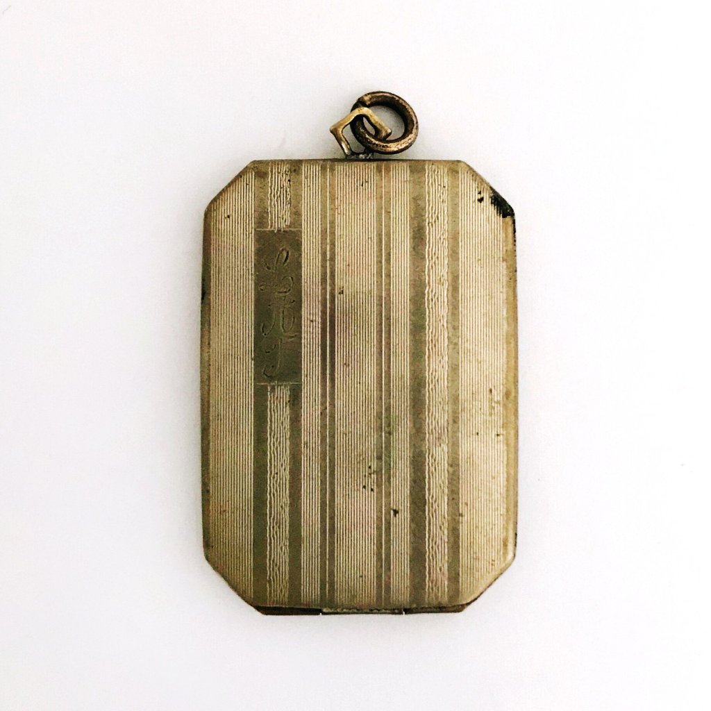 Pinstripe Rectangle Locket