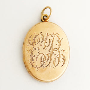 Pinstripe Moon & Star Locket