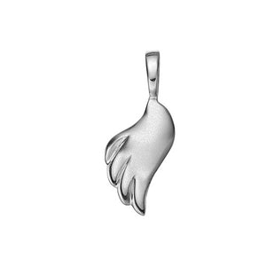 Matte Sterling Silver Angel Wing - Left
