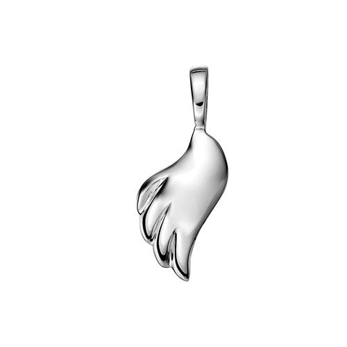 Polished Sterling Silver Angel Wing - Left