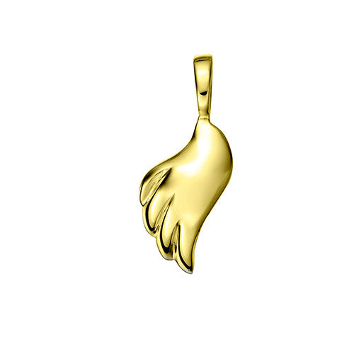 Polished Gold Vermeil Angel Wing - Left