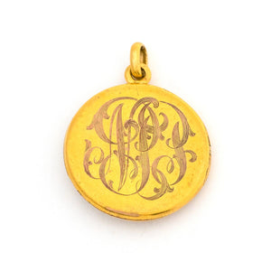 14K Gold Diamond & Sapphire Eternal Rings Locket