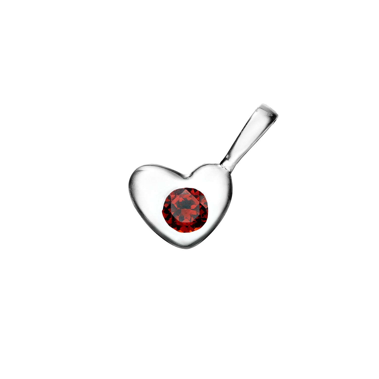 Heart Birthstone Charm for Bracelet