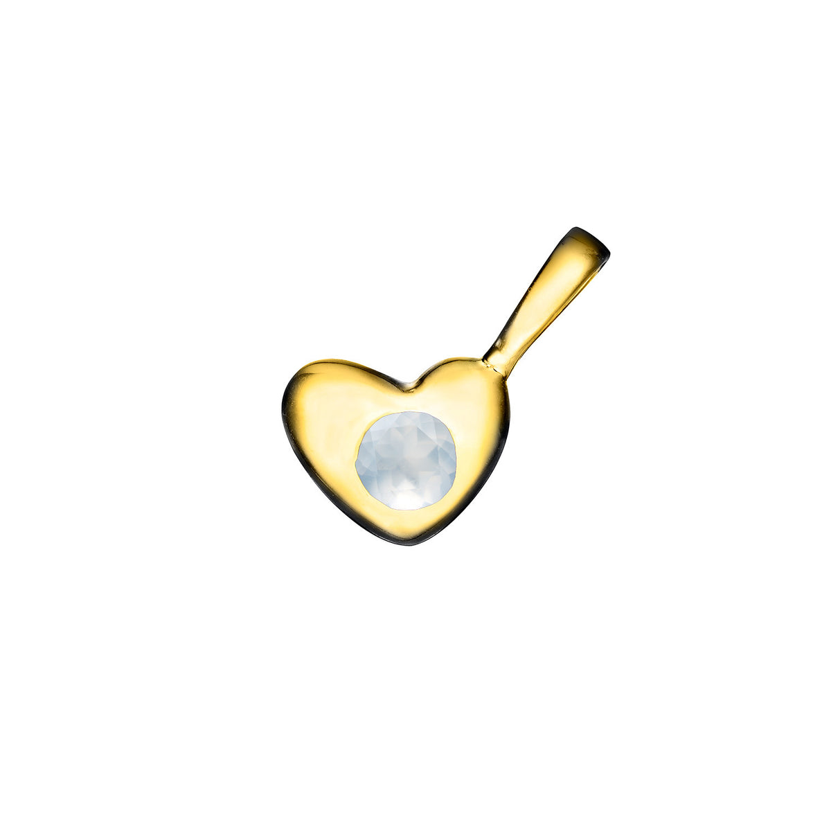 Heart Birthstone Charm for Bracelet