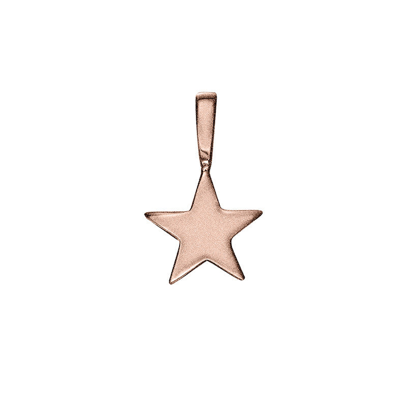 Matte Rose Gold Vermeil Shooting Star Charm