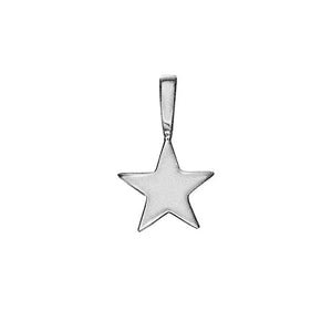 Matte Sterling Silver Shooting Star Charm