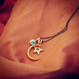 Star Birthstone Charm Necklace