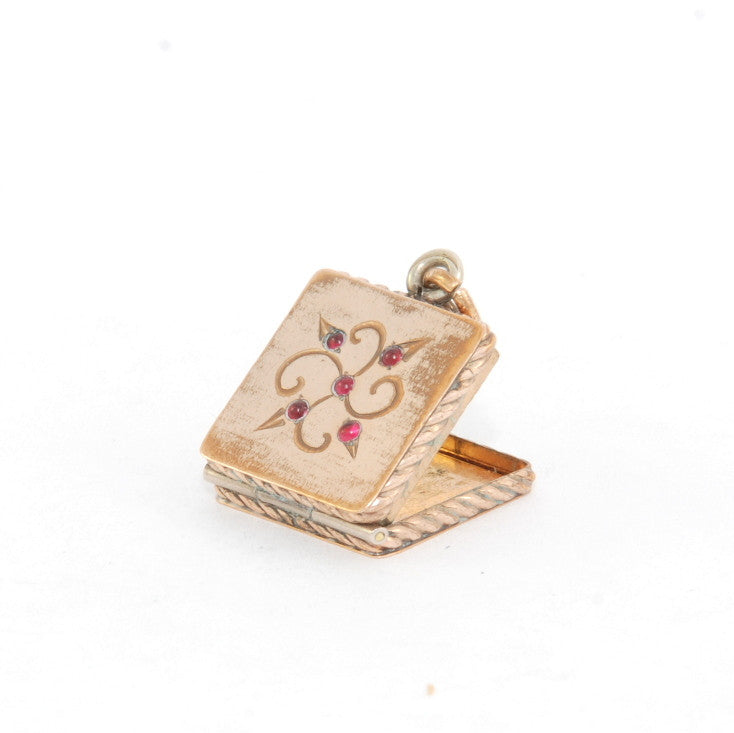 Square Floral Locket
