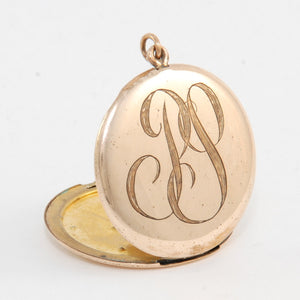 Violet Floral Engraved Locket