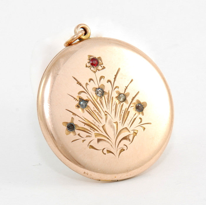 Floral Engraved Locket