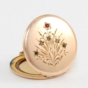 Floral Engraved Locket