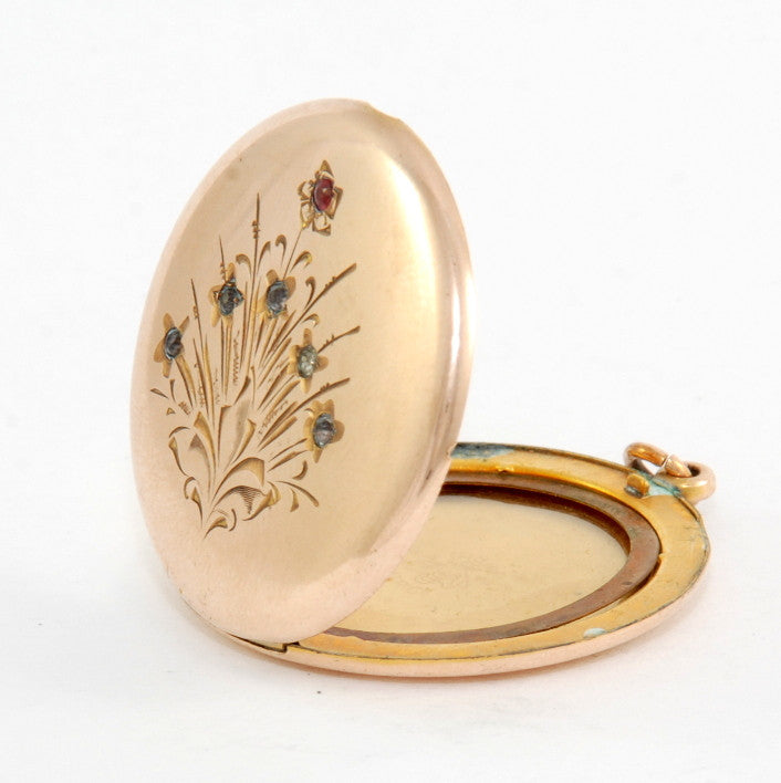 Floral Engraved Locket