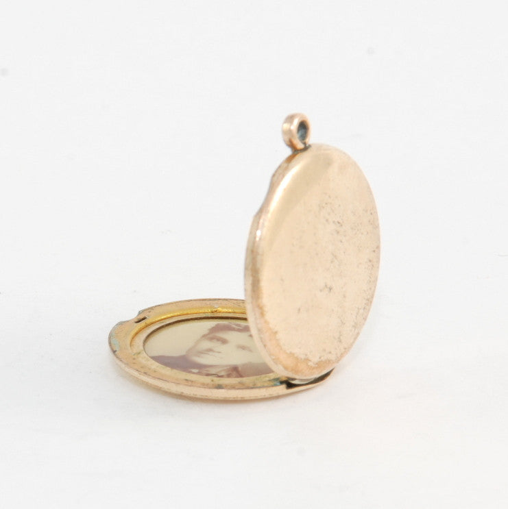 Small Round Moon & Star Vintage Locket