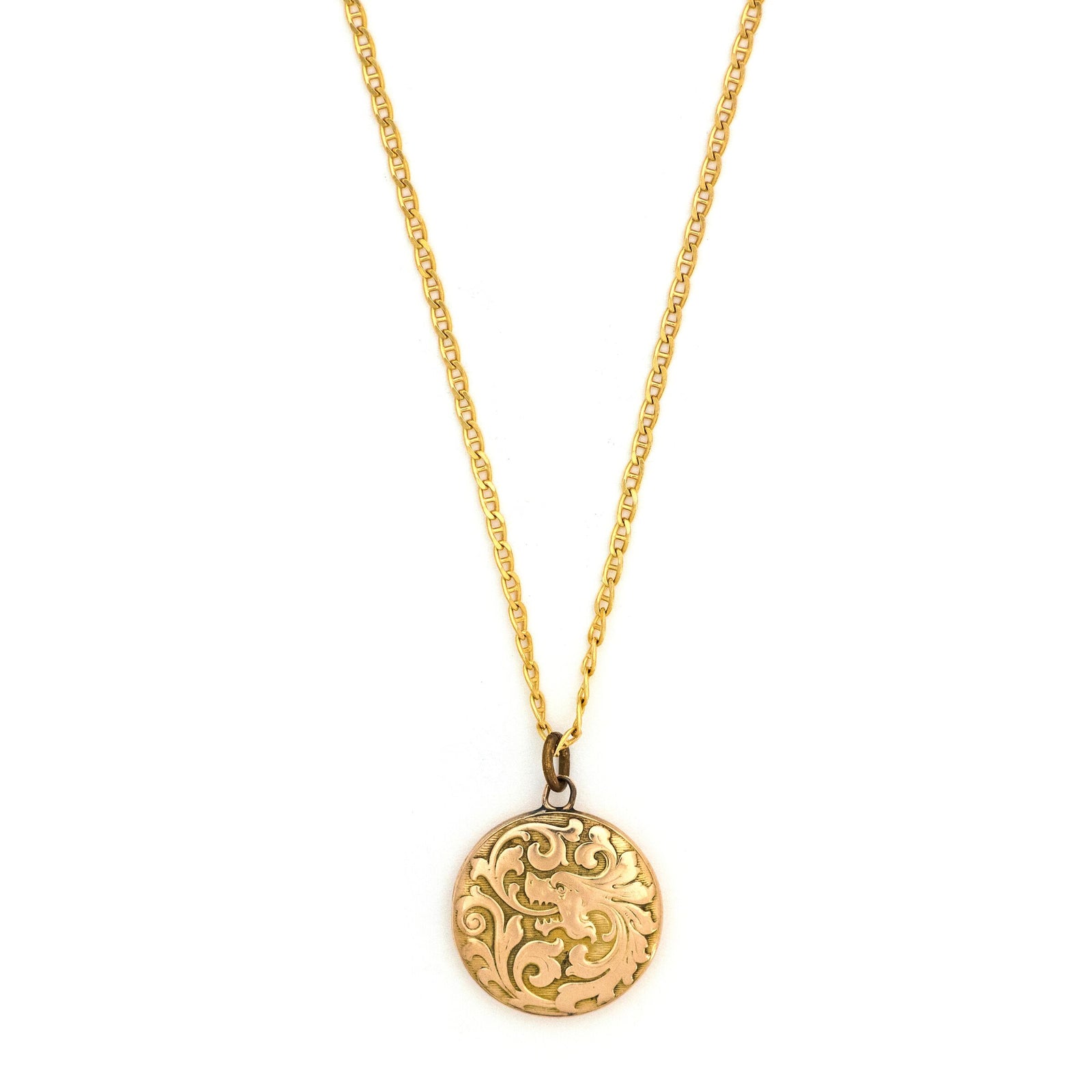14K Lucky Dragon Locket