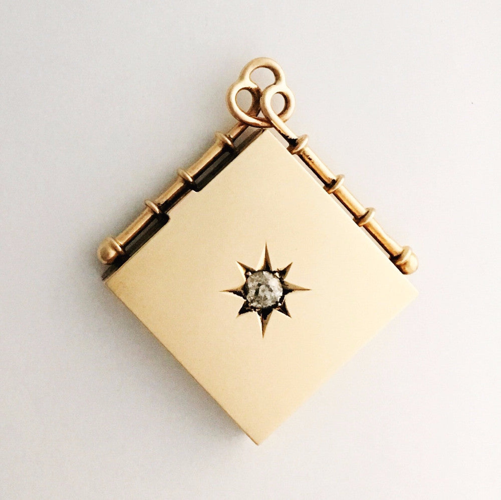 The Showstopper - Solid 14K and Diamond Victorian Locket