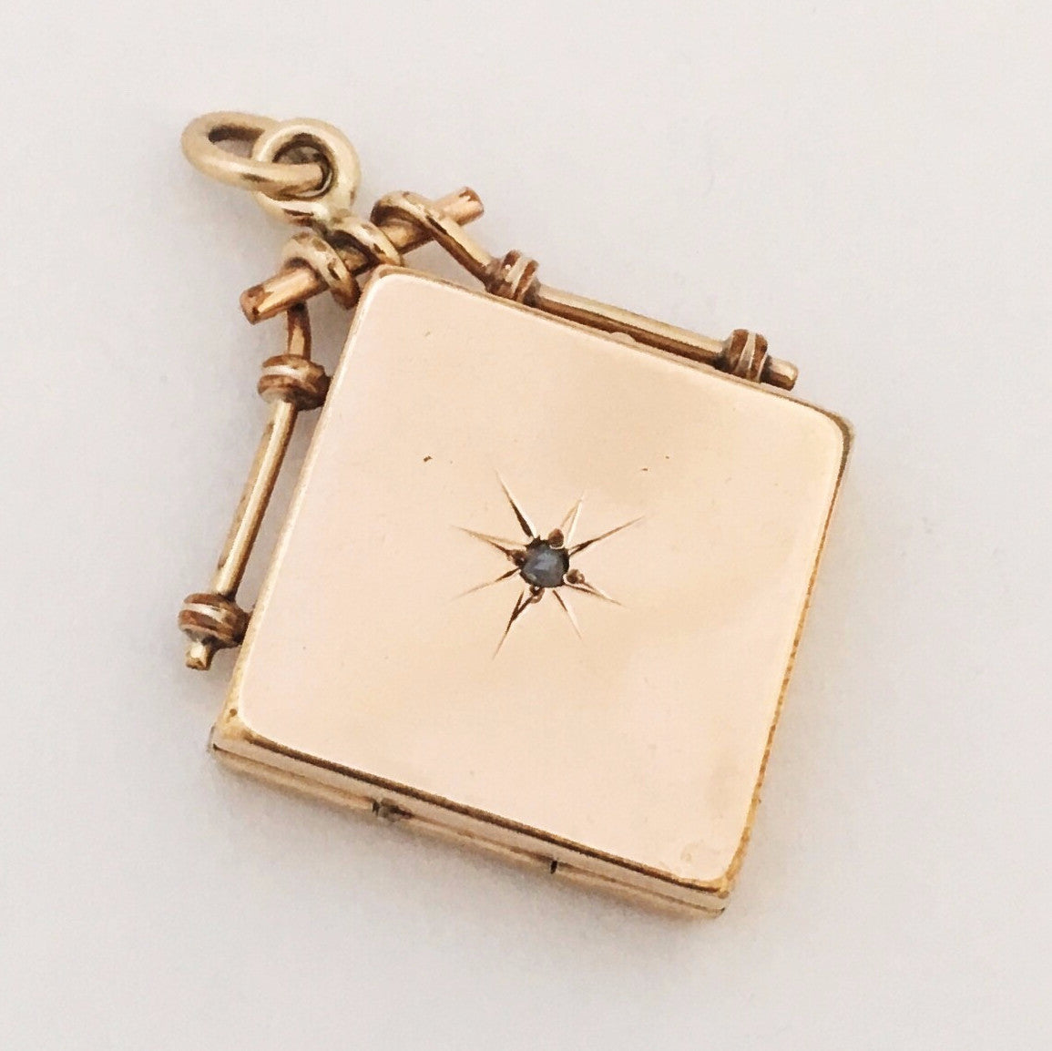 Diamond Square Antique Locket