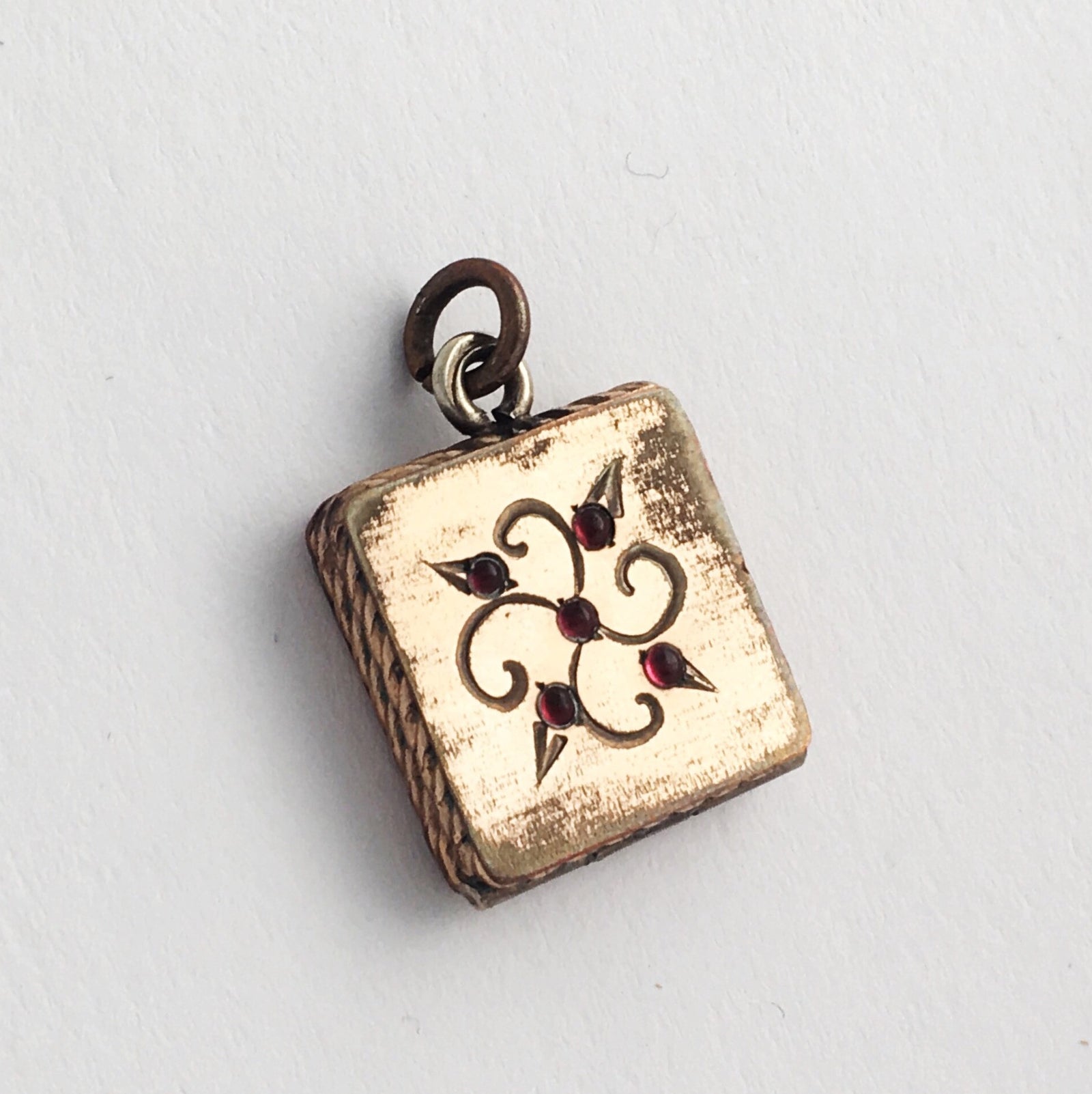 Square Floral Locket