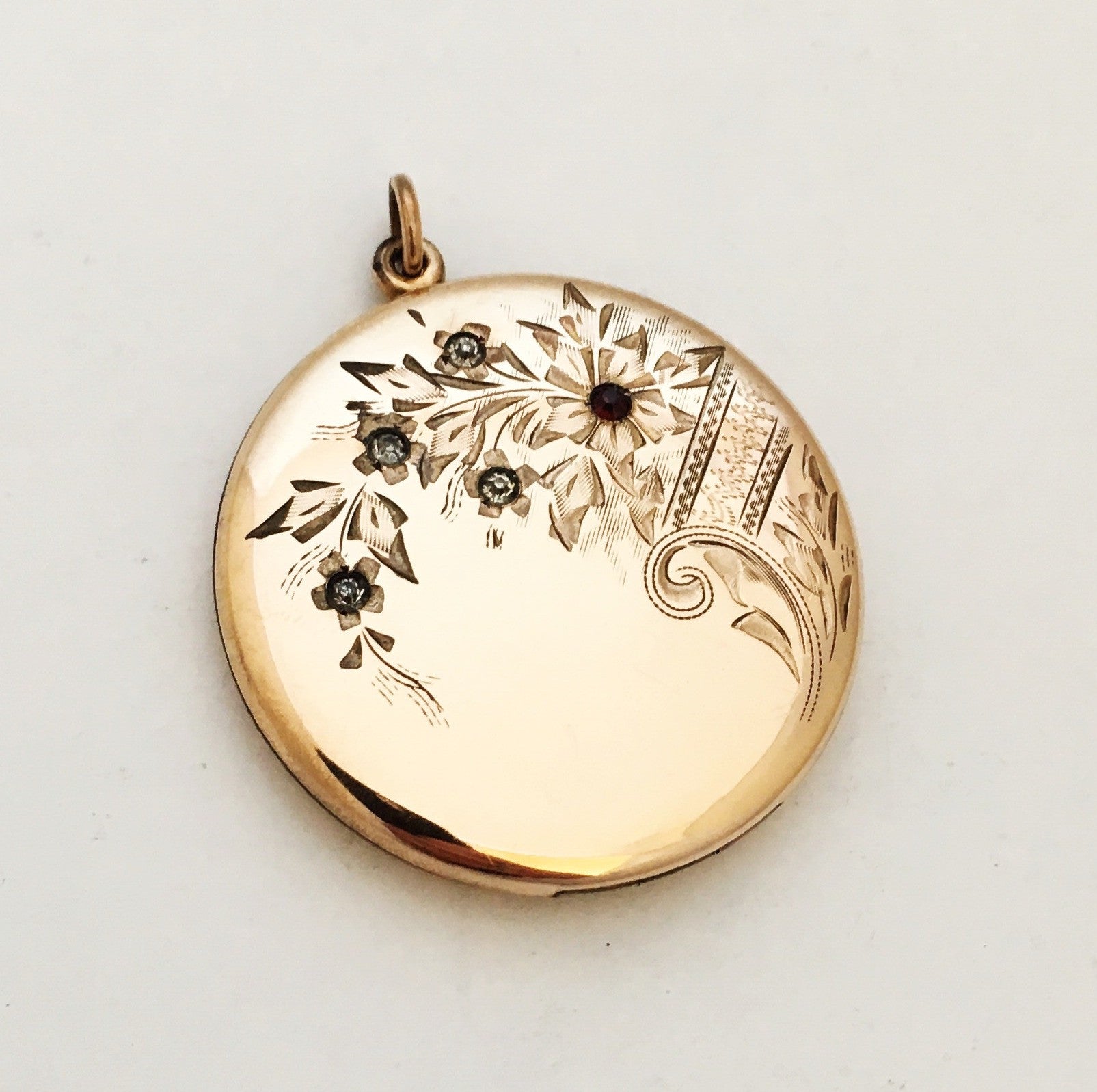 Floral Cluster Antique Locket