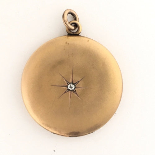 Diamond Starburst Antique Locket