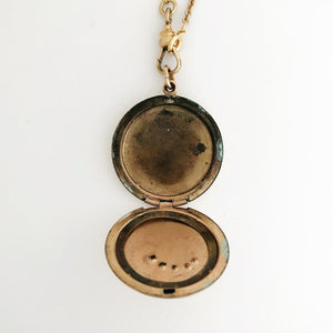 Floral Crescent Locket
