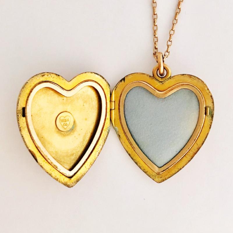 Victorian Floral Heart Locket