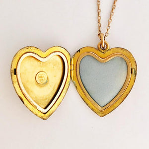 Victorian Floral Heart Locket
