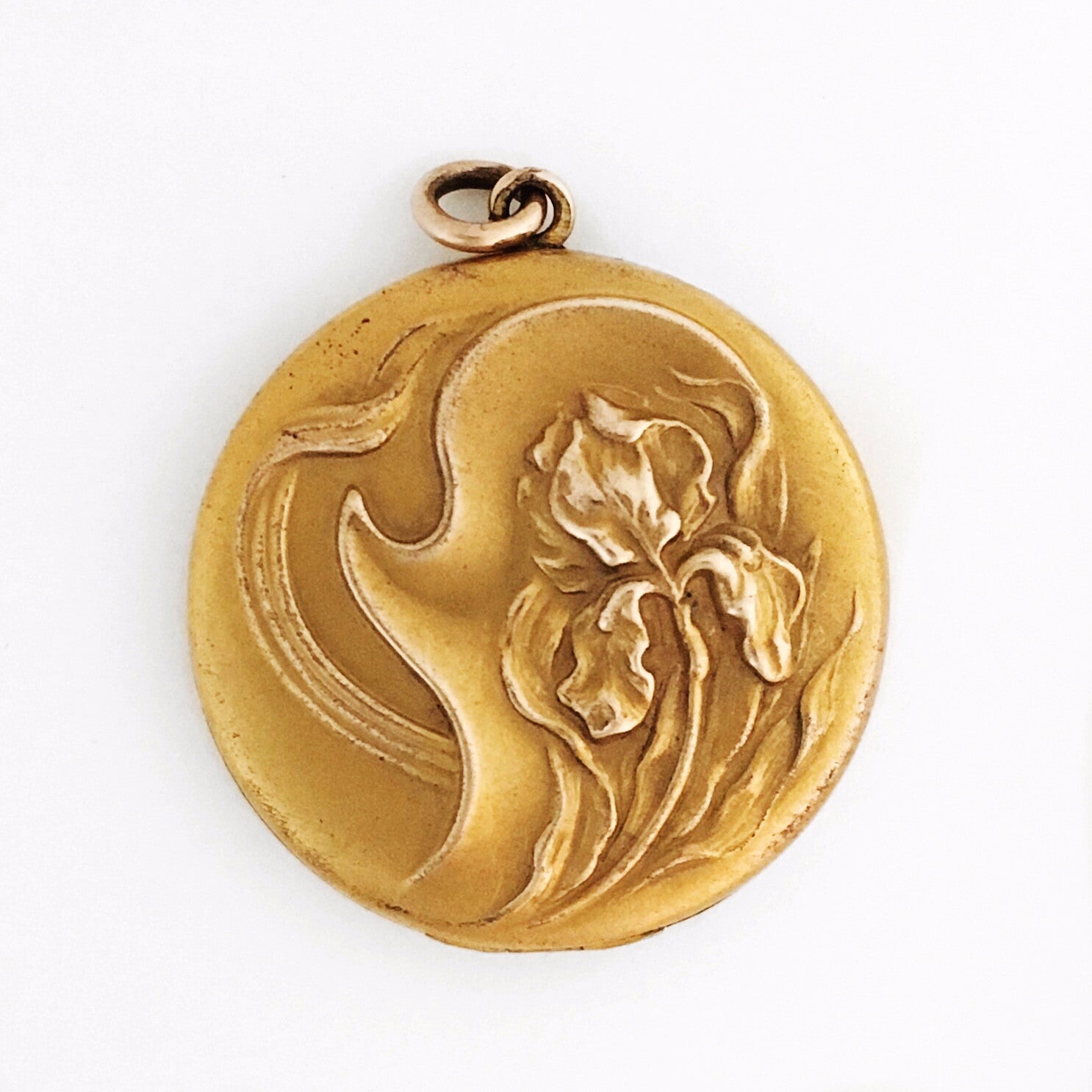 Art Nouveau Iris Locket