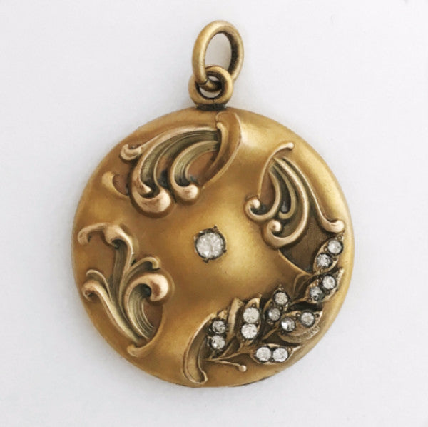 Art Nouveau Floral Locket