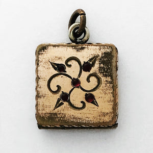 Square Floral Locket