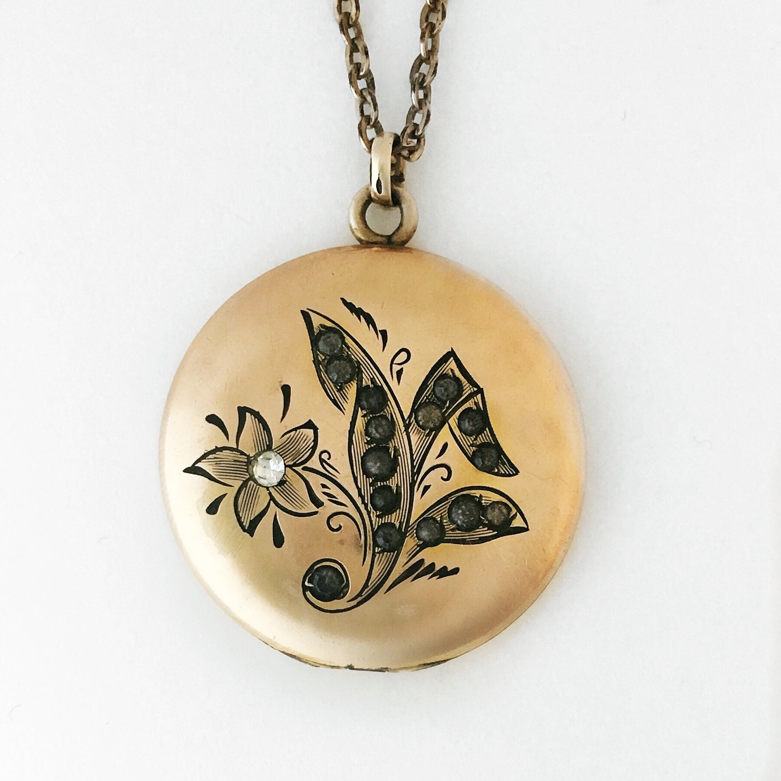 Rose Gold Garden Locket