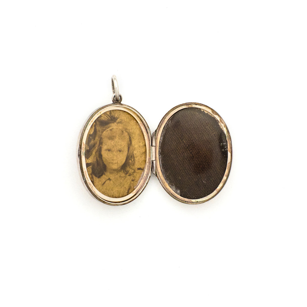 1909 English Sterling Silver Carnelian Shield Locket