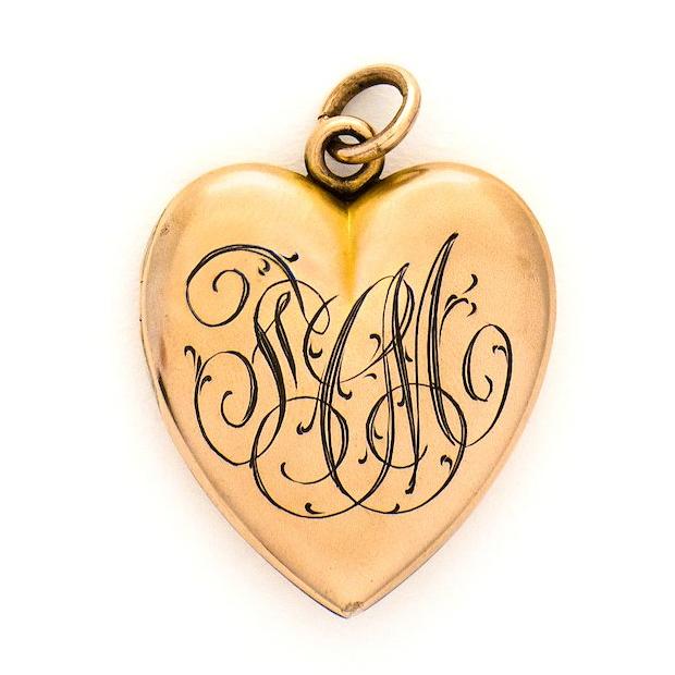 Crescent Moon & Star Heart Locket