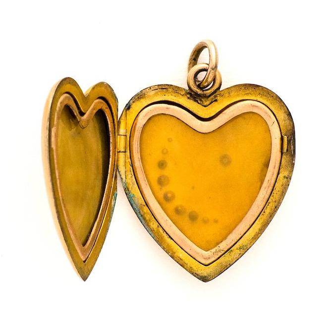 Crescent Moon & Star Heart Locket