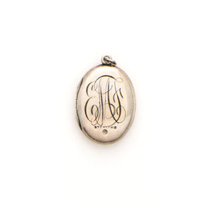 Silver Floral Locket