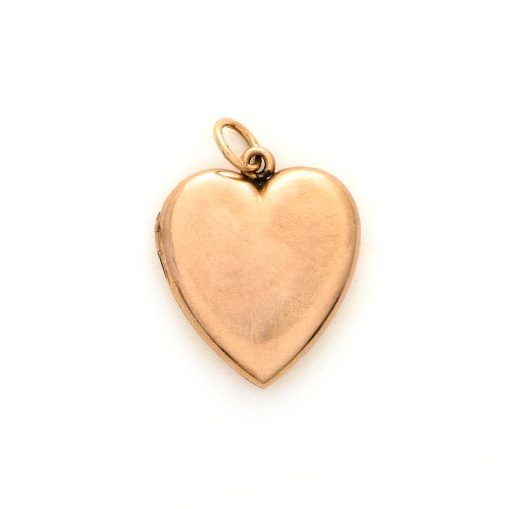 Solid 10k Rose Gold Heart Locket