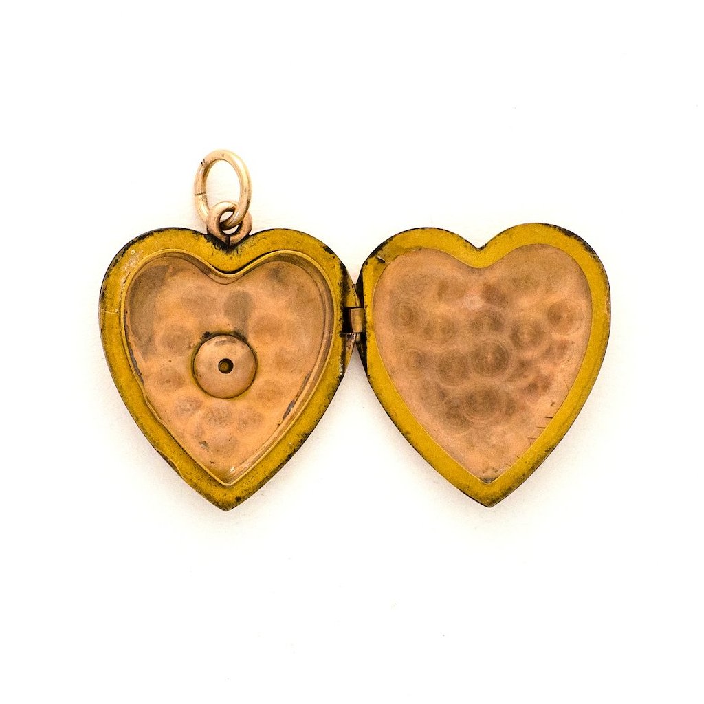 Solid 10k Rose Gold Heart Locket