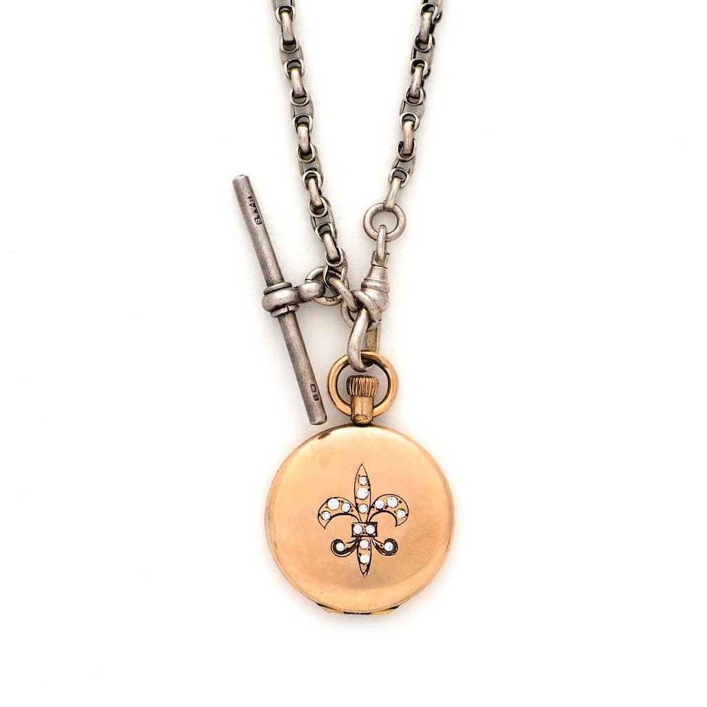 Fleur-de-lis Watch Locket