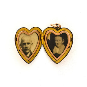 Diamond Starburst Heart Locket
