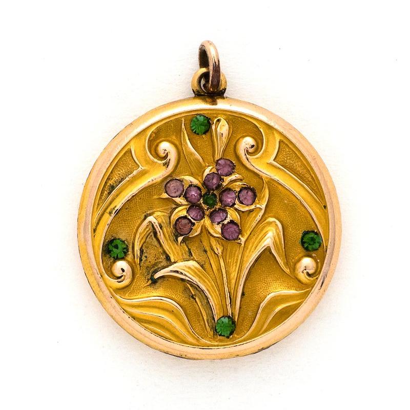 Purple Lily Locket