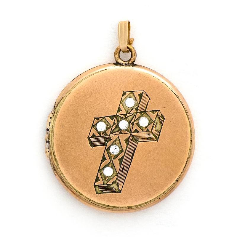 Modern Cross Locket