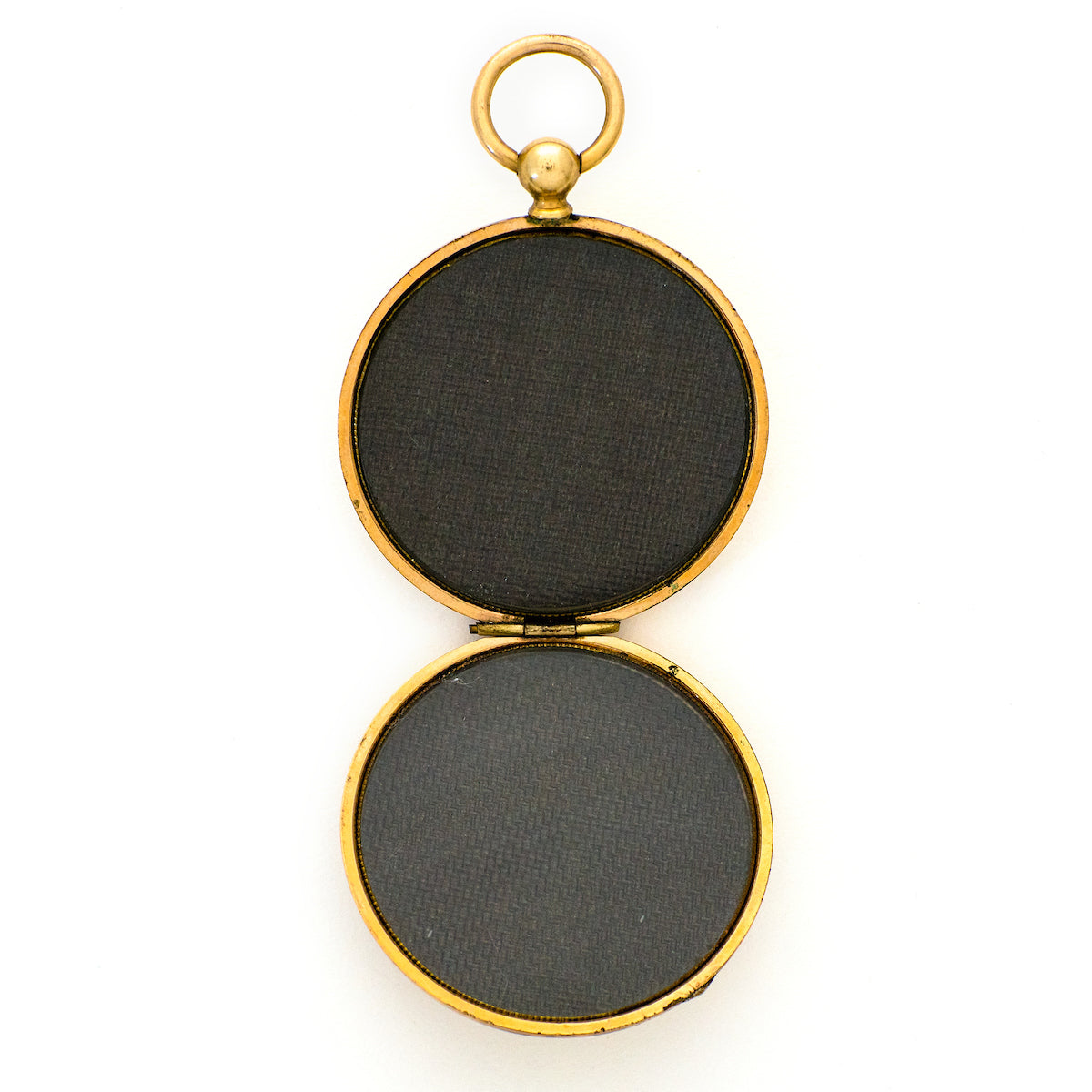 Large Pocket Watch Antique Locket, gold fill, front view