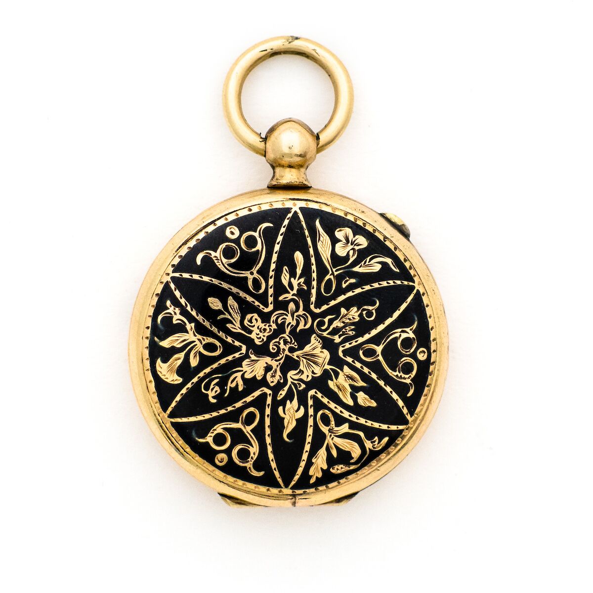 Midnight Lily Locket
