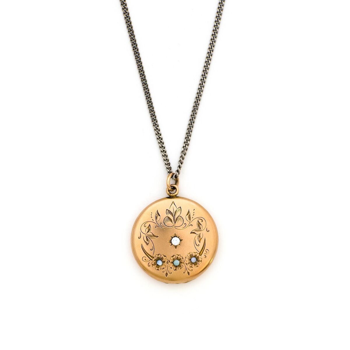Opal Blooms Locket