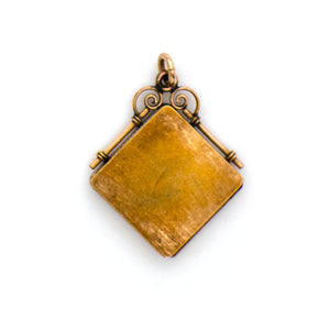 Rosy Gold Engraved Floral Locket