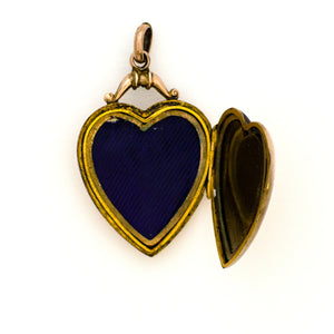 15K Gold & Diamond English Victorian Heart Locket