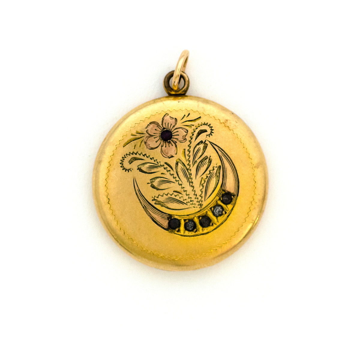Floral Moon Locket