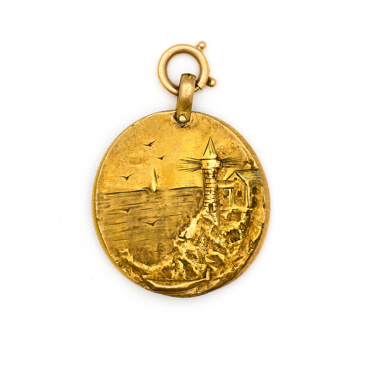 Victorian Lighthouse Dance Card Charm