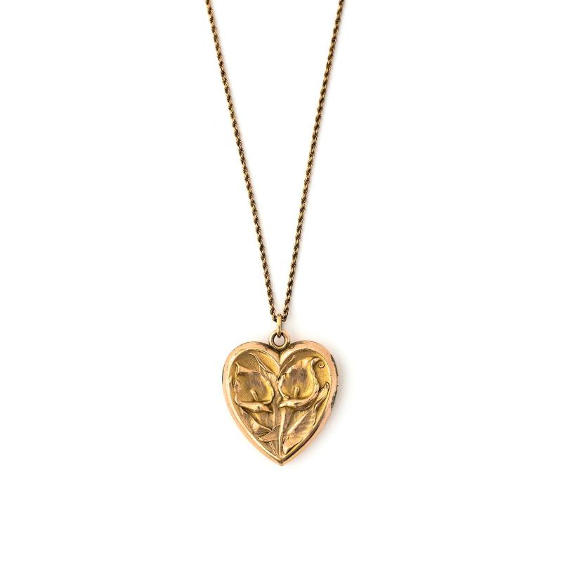 Cala Lily Heart Locket